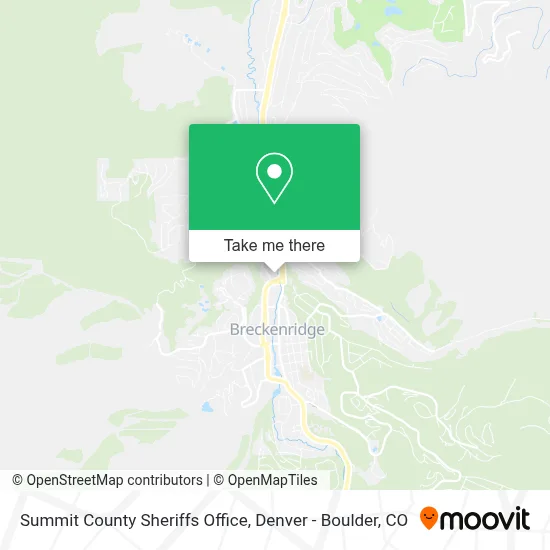 Summit County Sheriffs Office map