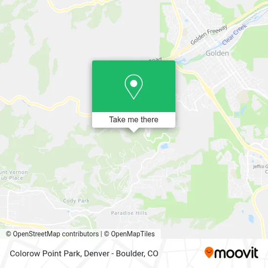 Colorow Point Park map