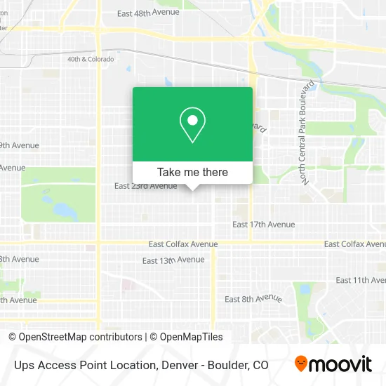 Ups Access Point Location map