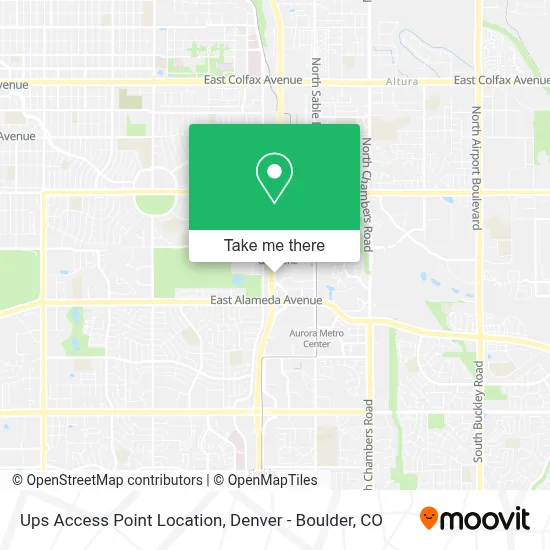 Ups Access Point Location map