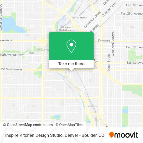 Inspire Kitchen Design Studio map