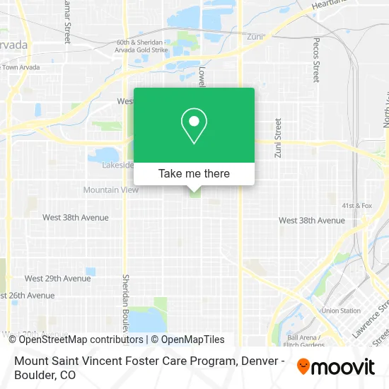 Mount Saint Vincent Foster Care Program map