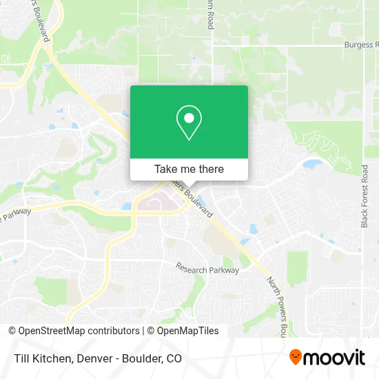 Till Kitchen map