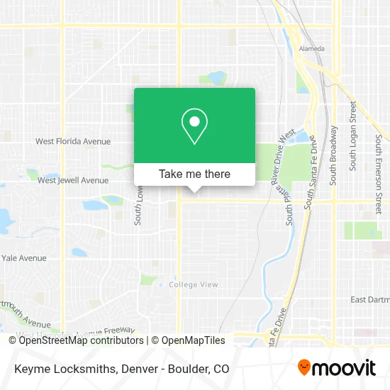 Keyme Locksmiths map