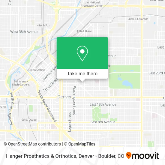 Hanger Prosthetics & Orthotics map