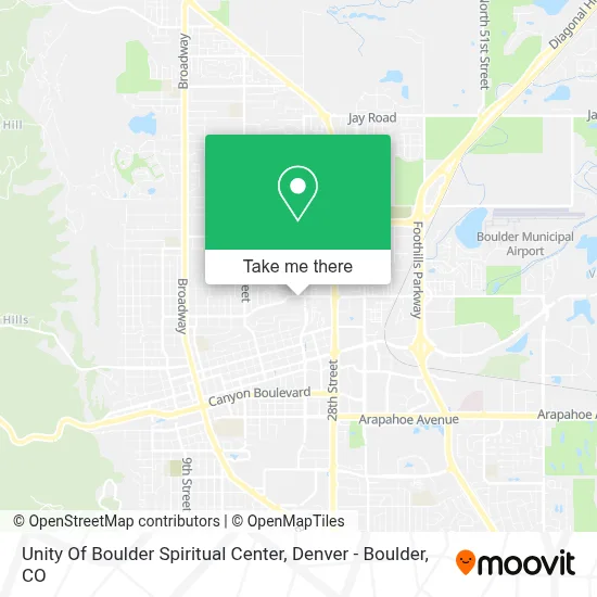 Unity Of Boulder Spiritual Center map