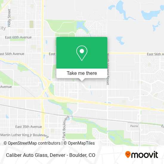 Caliber Auto Glass map