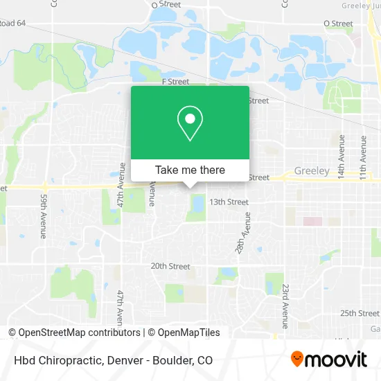 Hbd Chiropractic map