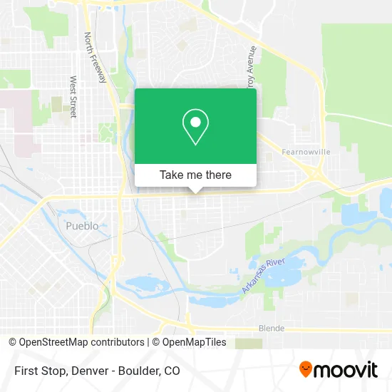 First Stop map