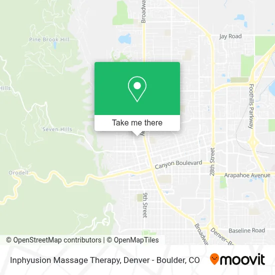 Inphyusion Massage Therapy map