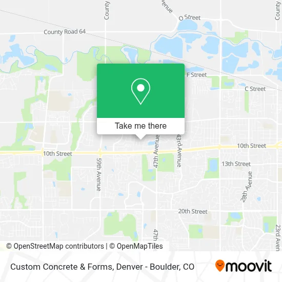 Custom Concrete & Forms map