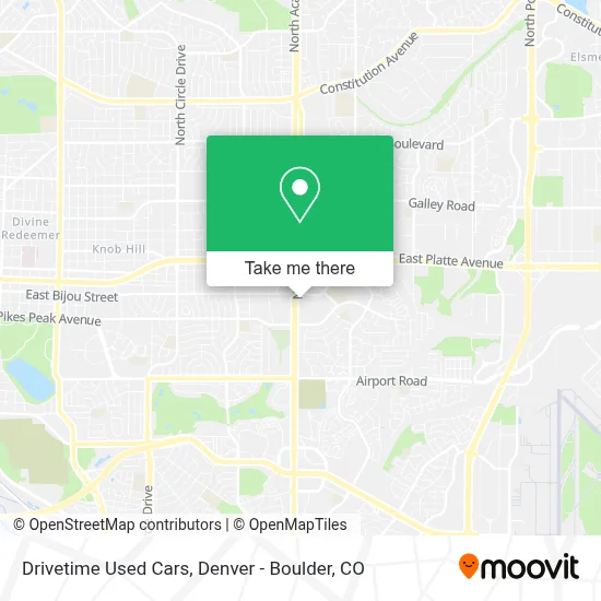 Drivetime Used Cars map