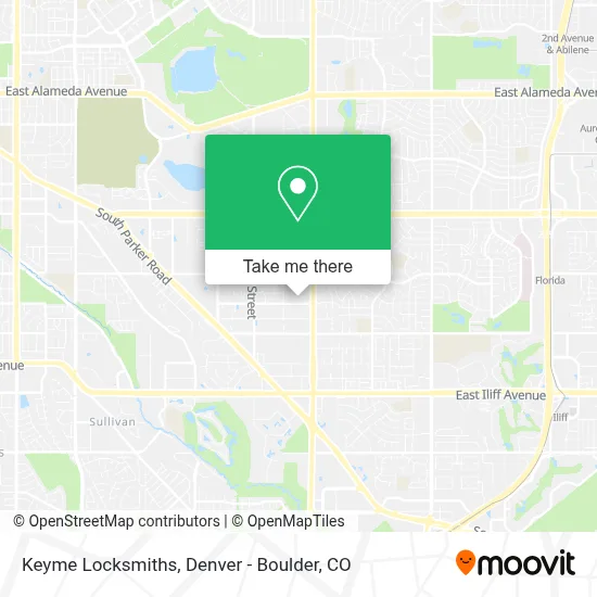 Keyme Locksmiths map