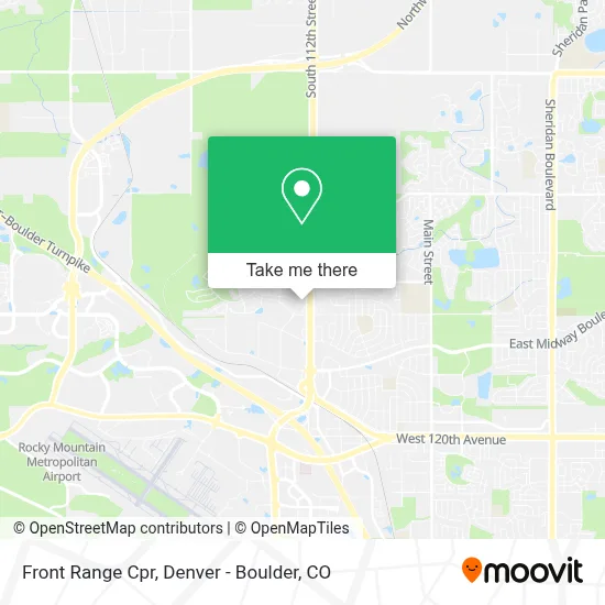 Front Range Cpr map