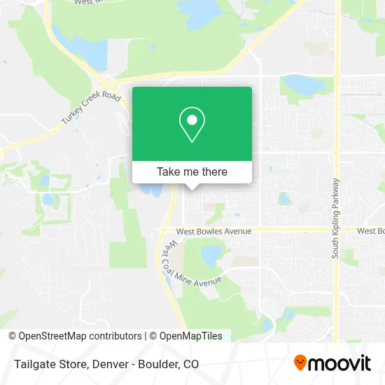Tailgate Store map
