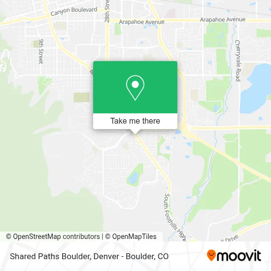Shared Paths Boulder map