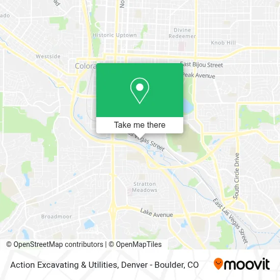 Action Excavating & Utilities map