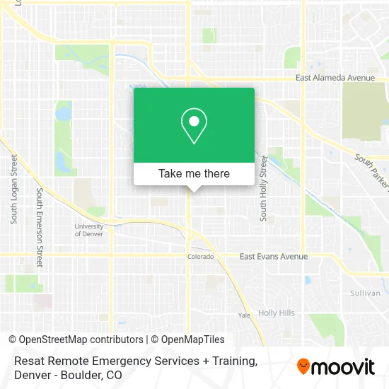 Resat Remote Emergency Services + Training map