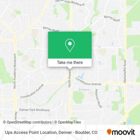 Ups Access Point Location map