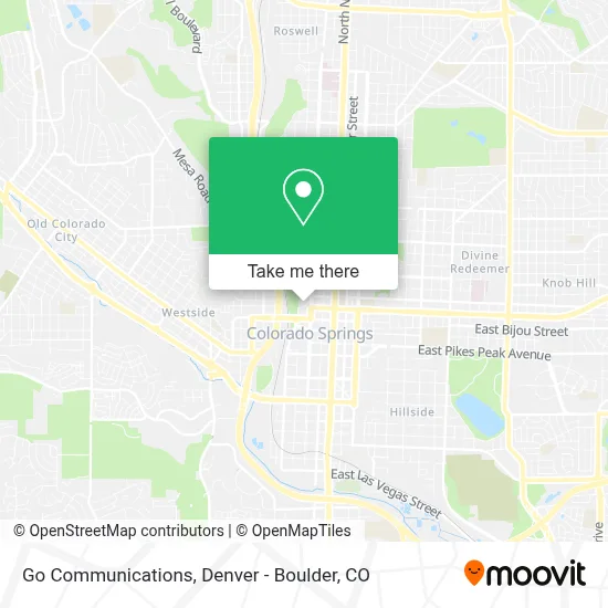 Go Communications map