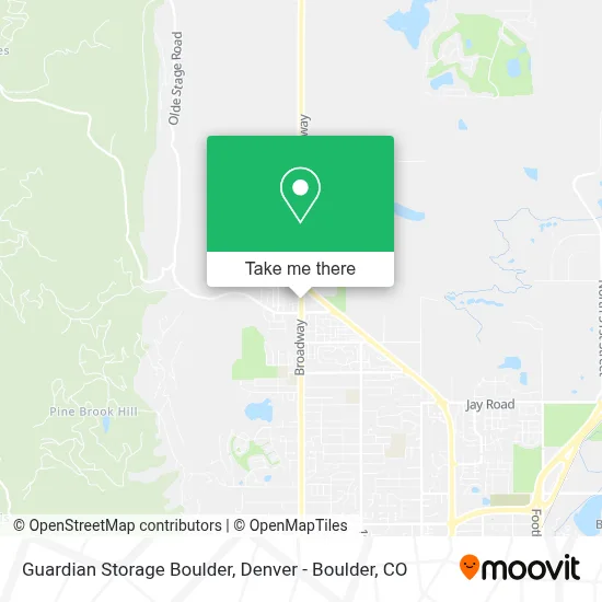 Guardian Storage Boulder map
