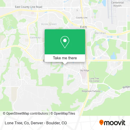Lone Tree, Co map