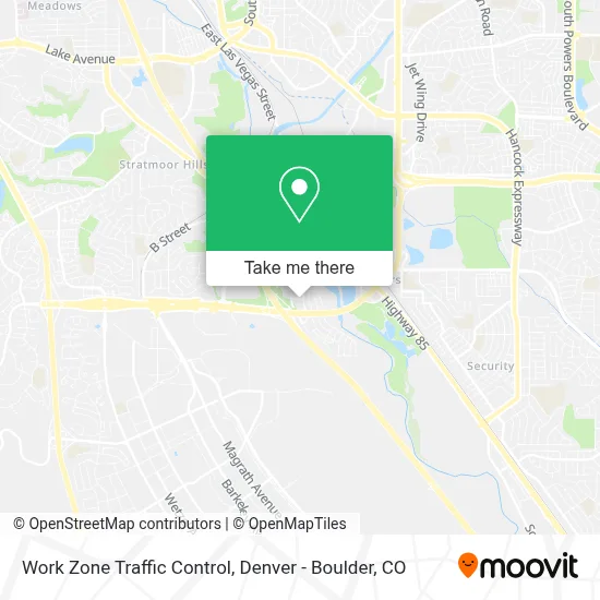 Work Zone Traffic Control map