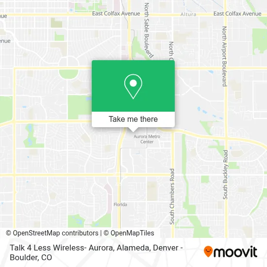Talk 4 Less Wireless- Aurora, Alameda map