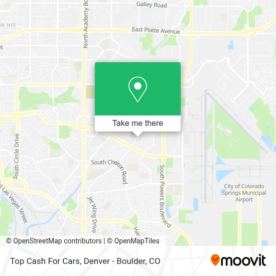 Top Cash For Cars map