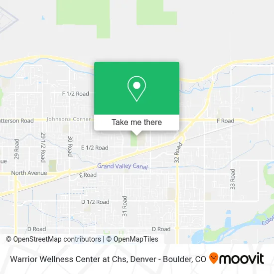 Warrior Wellness Center at Chs map