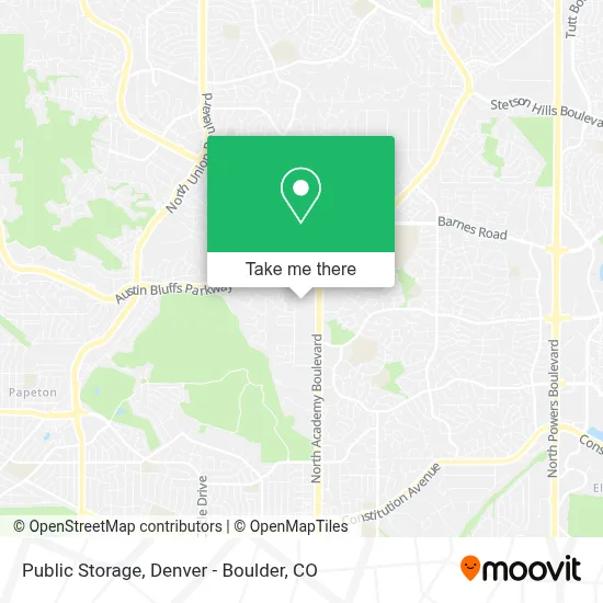 Public Storage map