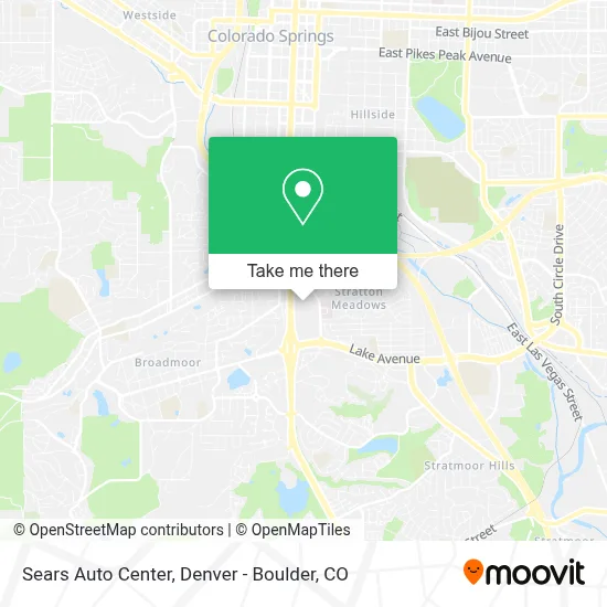 Sears Auto Center map