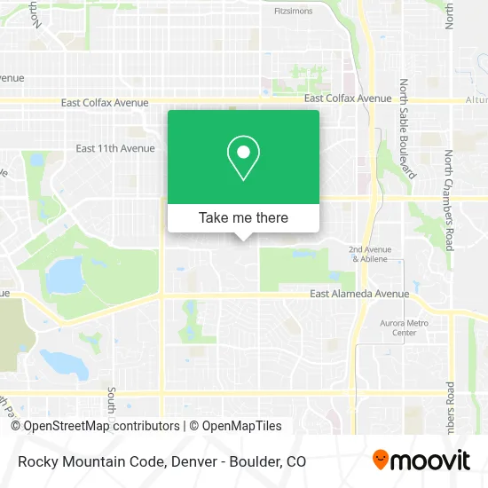 Rocky Mountain Code map