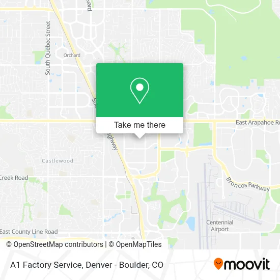 A1 Factory Service map