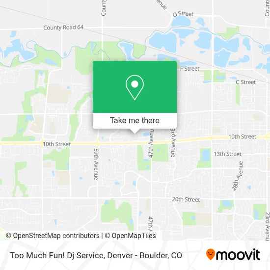 Too Much Fun! Dj Service map