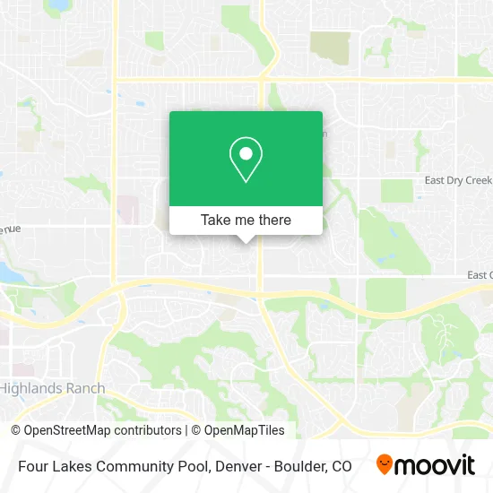 Four Lakes Community Pool map