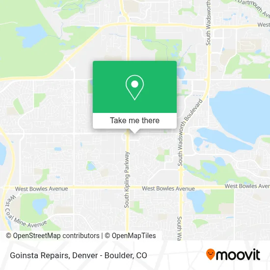 Goinsta Repairs map