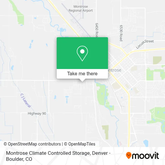 Montrose Climate Controlled Storage map