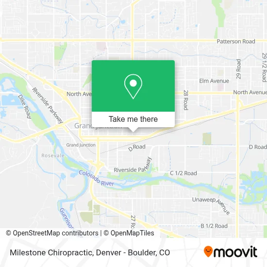 Milestone Chiropractic map