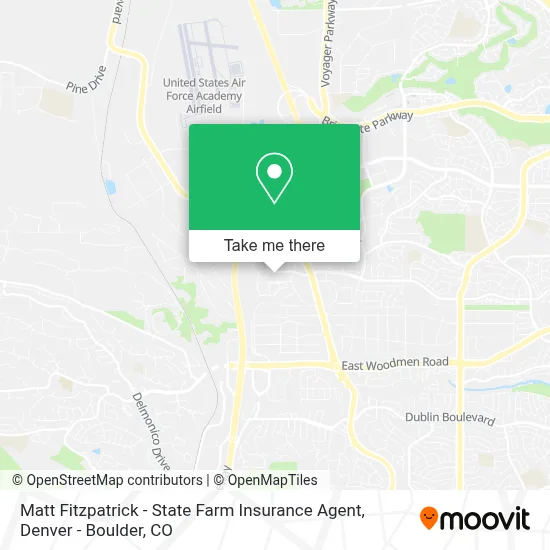 Matt Fitzpatrick - State Farm Insurance Agent map