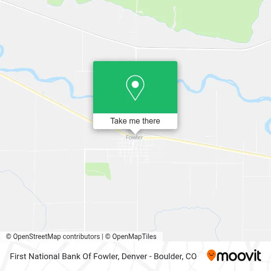 First National Bank Of Fowler map