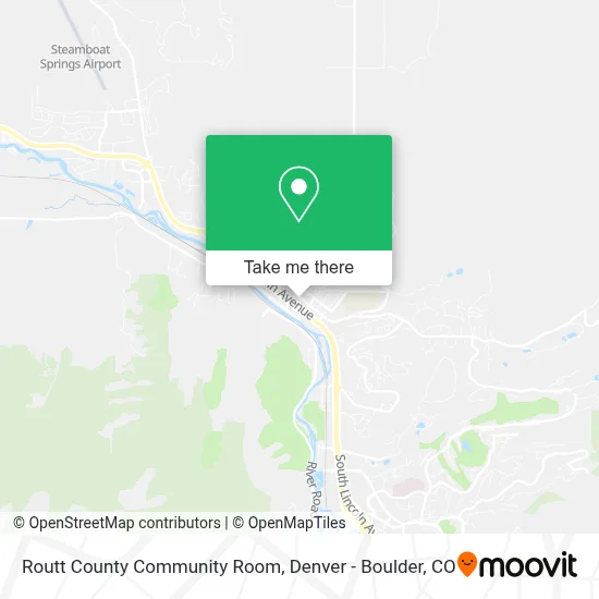 Routt County Community Room map