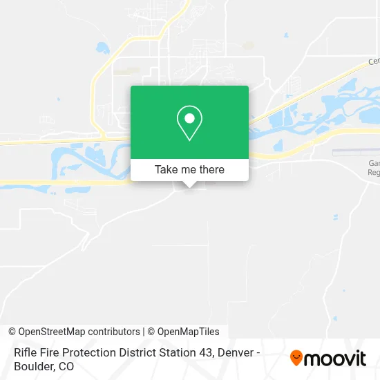 Rifle Fire Protection District Station 43 map