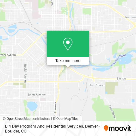 B 4 Day Program And Residential Services map