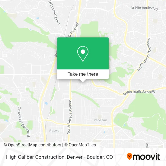 High Caliber Construction map