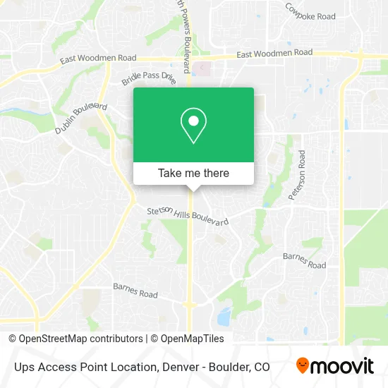 Ups Access Point Location map