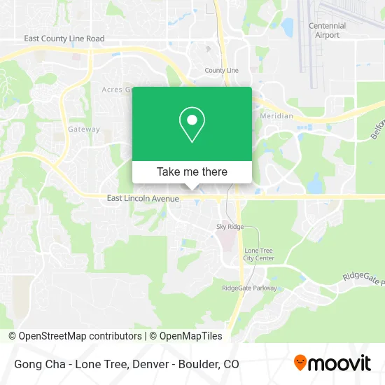 Gong Cha - Lone Tree map