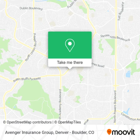 Avenger Insurance Group map