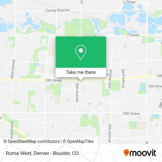 Roma West map