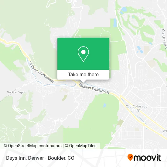 Days Inn map
